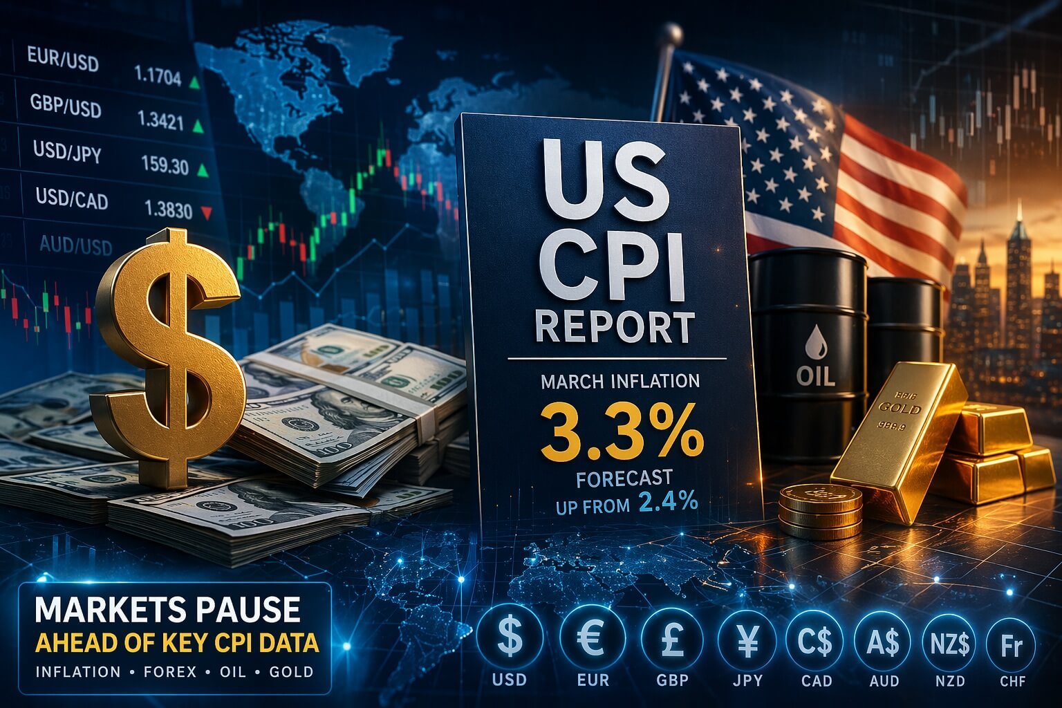Markets Pause Ahead of Key US CPI Data as Dollar Stays Under Pressure